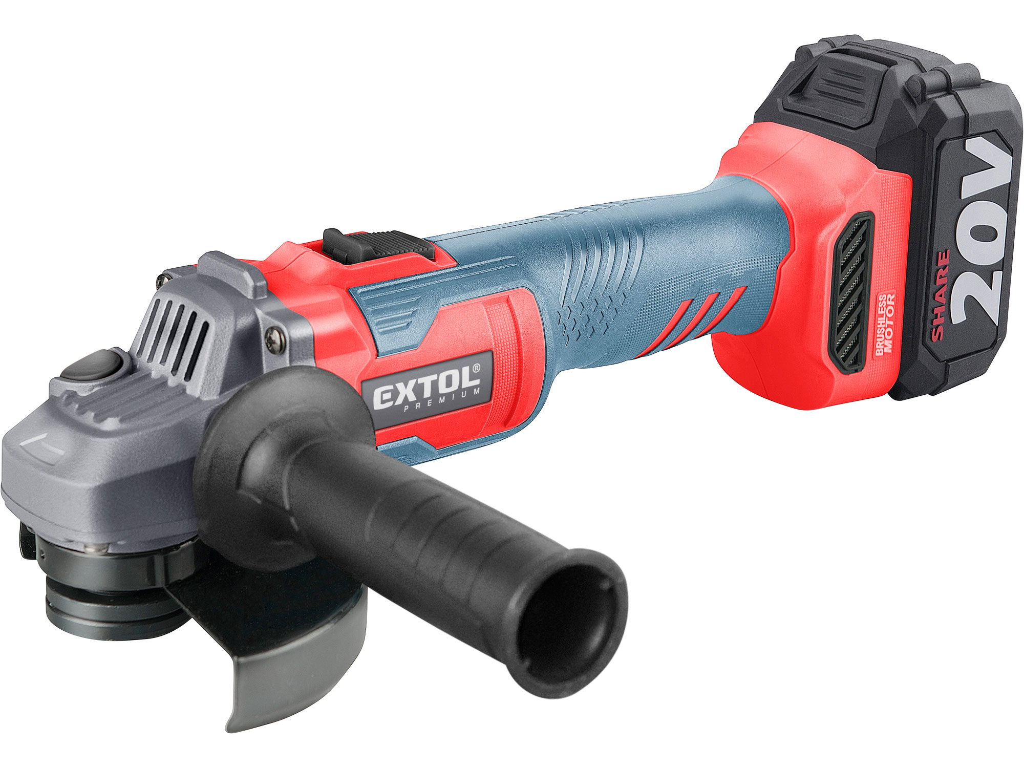 Extol 8891838 akkumulátoros sarokcsiszoló (1 x 4.0 Ah Li-ion akkuval) termék fő termékképe