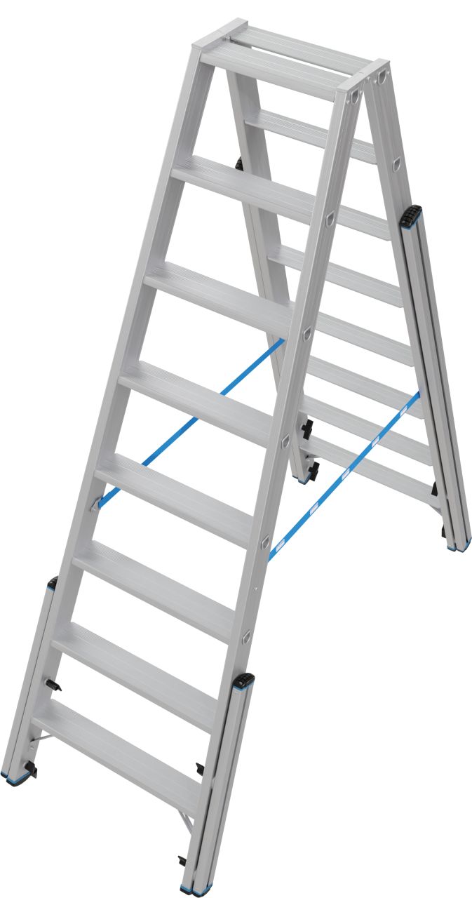 Krause STABILO Professional teleszkópos két oldalon járható lépcsőfokos állólétra, 2x8 fokos termék fő termékképe