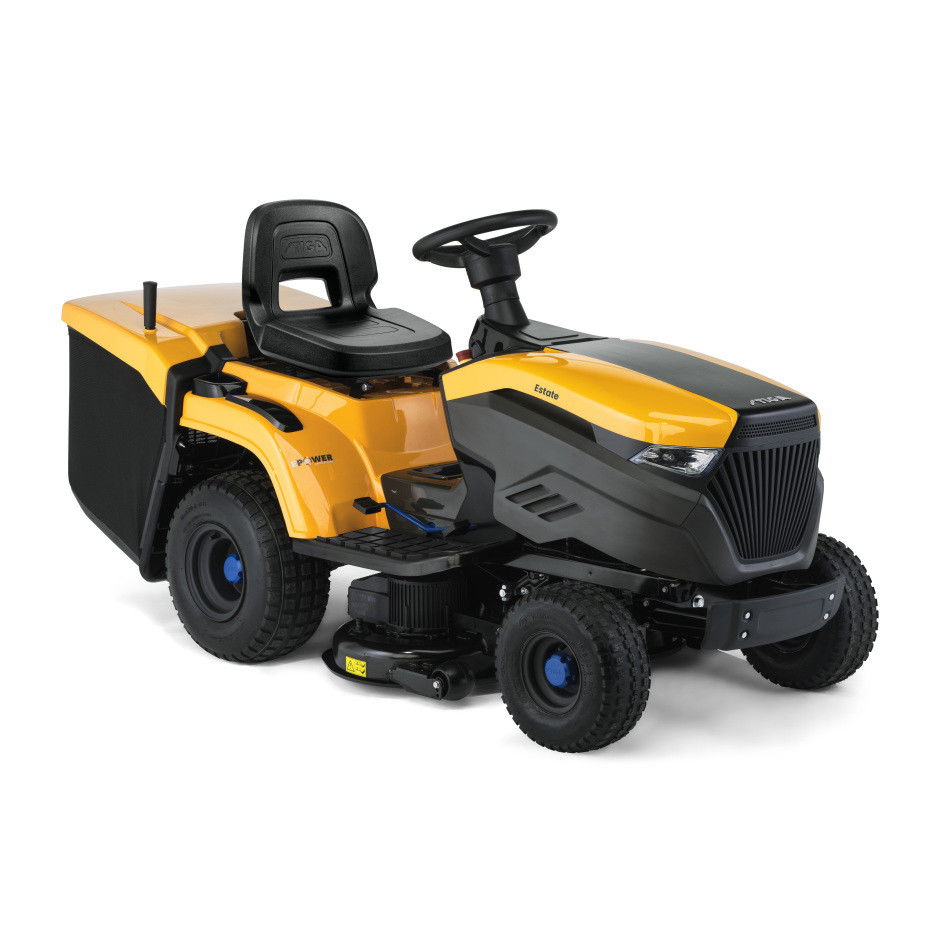 STIGA akkumulátoros fűgyűjtős fűnyíró traktor ESTATE 384e termék fő termékképe