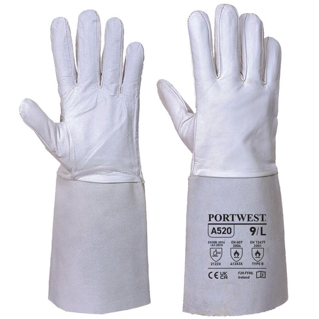 Portwest A520 - Prémium TIG hegesztő kesztyű, szürke termék fő termékképe
