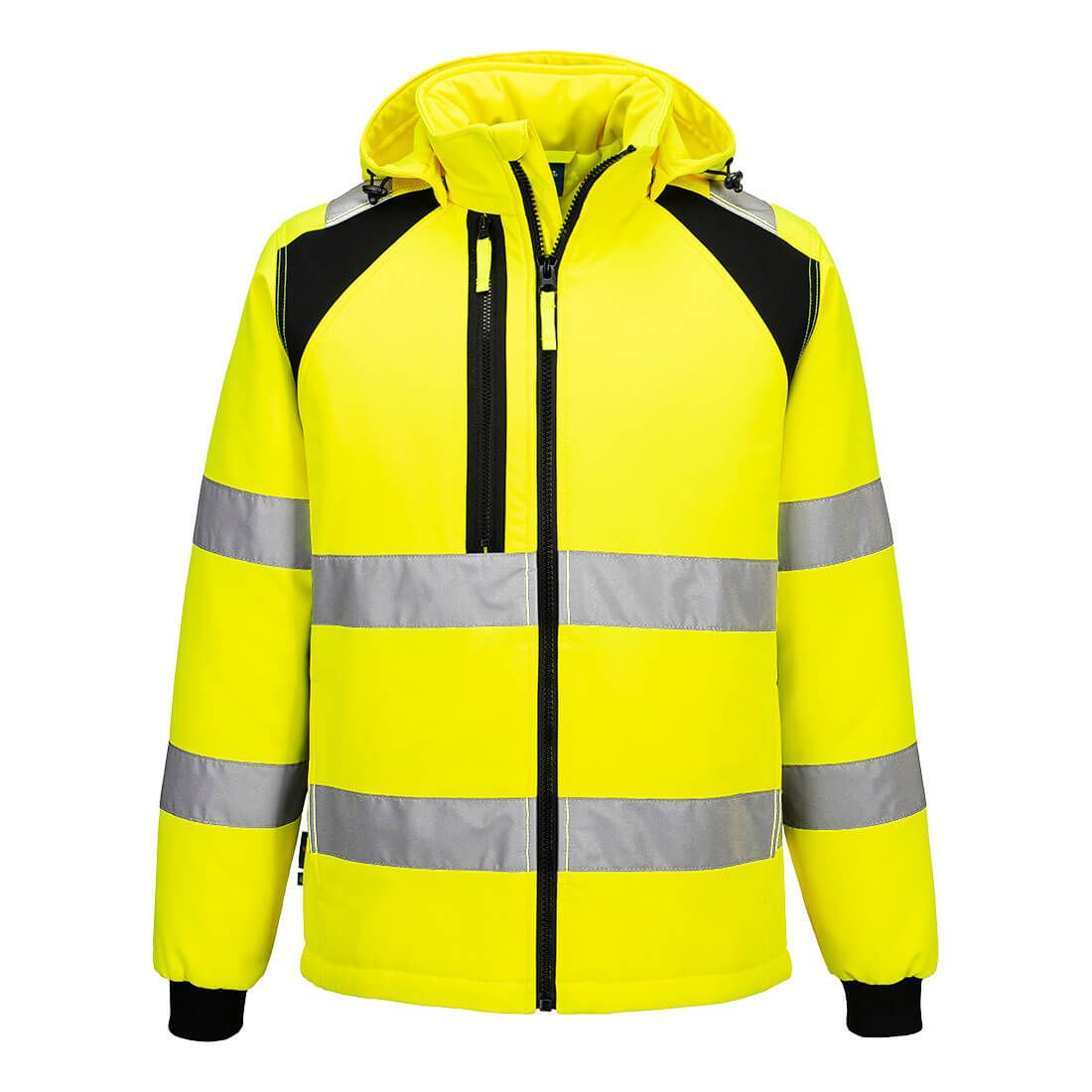 Portwest CD809 - WX2 Hi-Vis softshell dzseki (2L), sárga/fekete termék fő termékképe